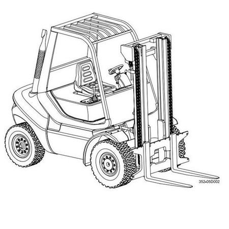 Linde 352 Serisi H35D, H40D, H45D Dizel Forklift Bakım Kiti